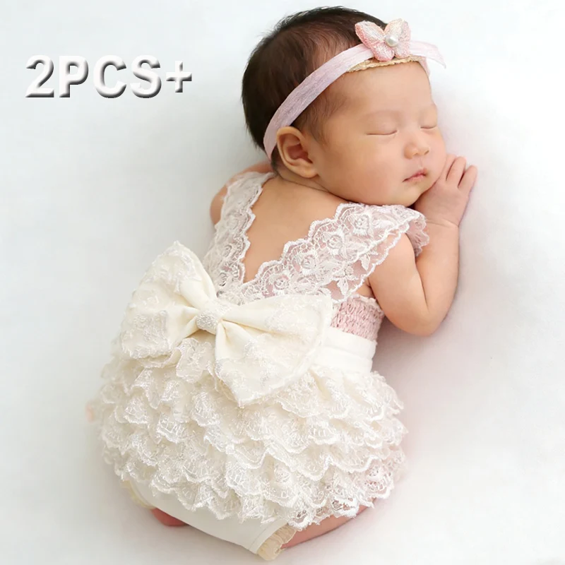 Baby Clothing Usa - Ylsteed Conjunto de mameluco de encaje