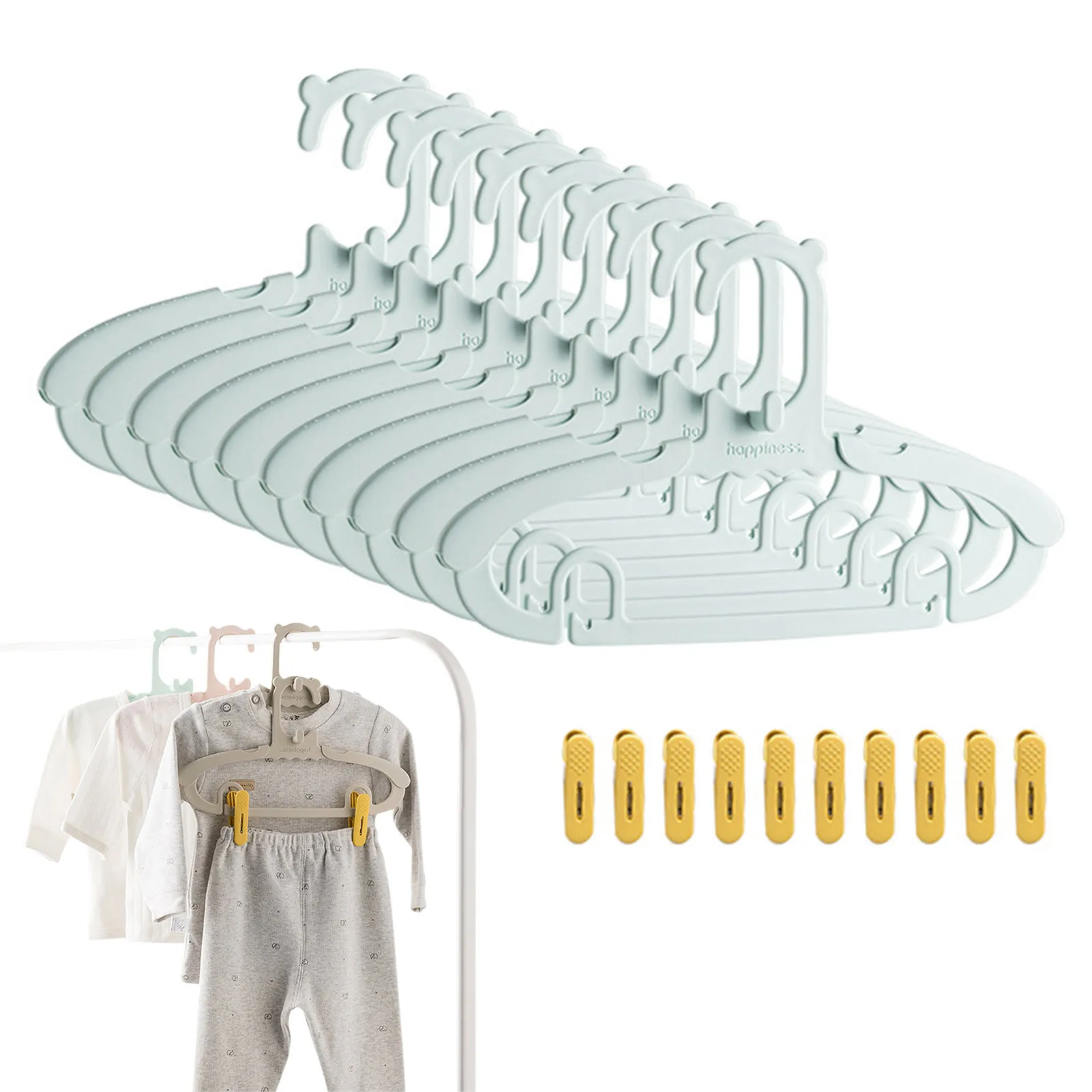 Perchas ajustables para ropa d - Baby Clothing Hanging Rack reseña y precio