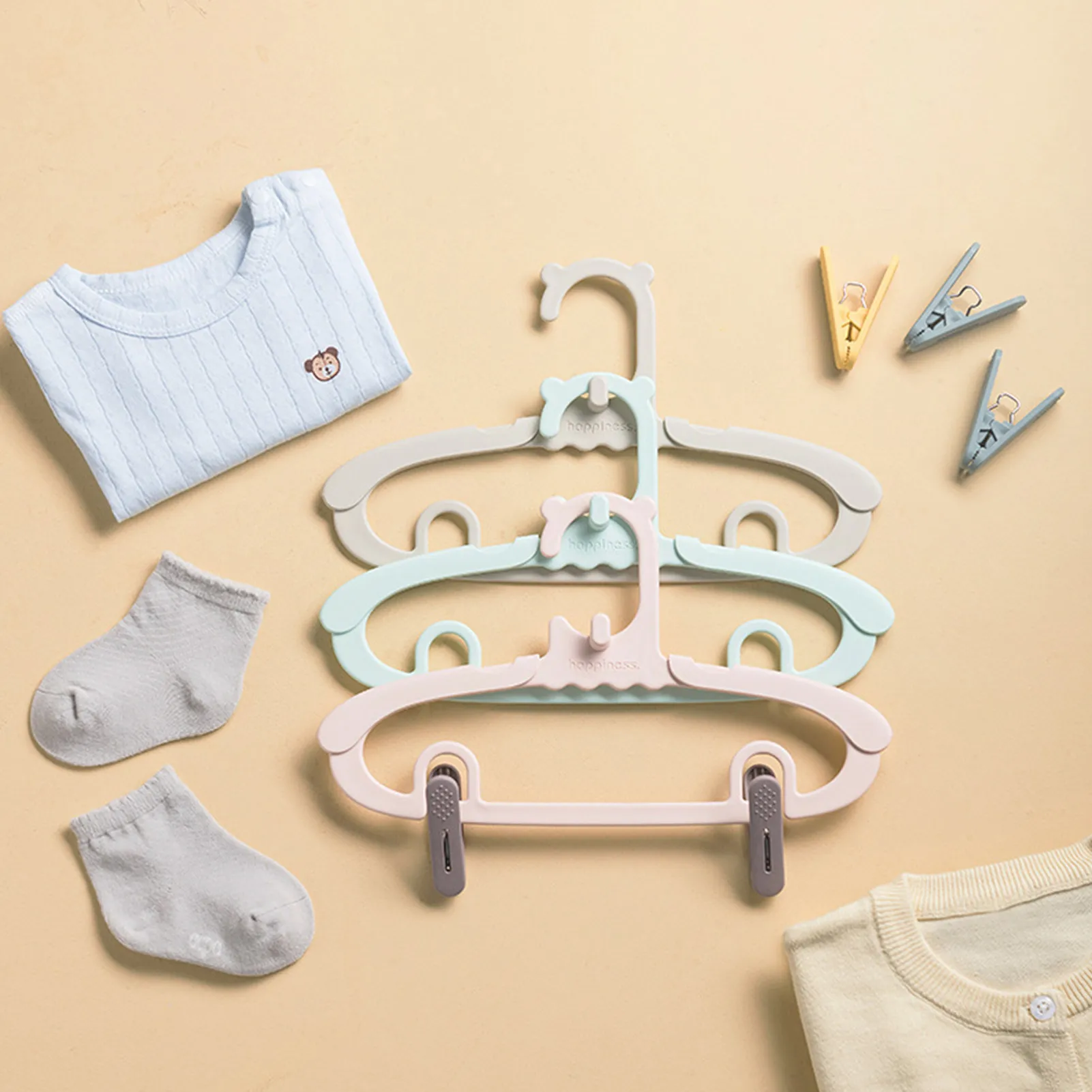 Perchas ajustables para ropa d - Baby Clothing Hanging Rack reseña y precio