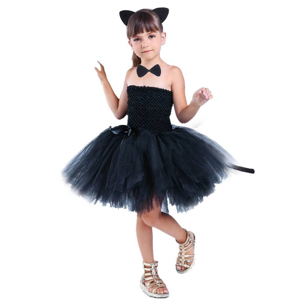 Lindo Vestido Tutú de Gato Neg - Baby Clothing Usa reseña y precio